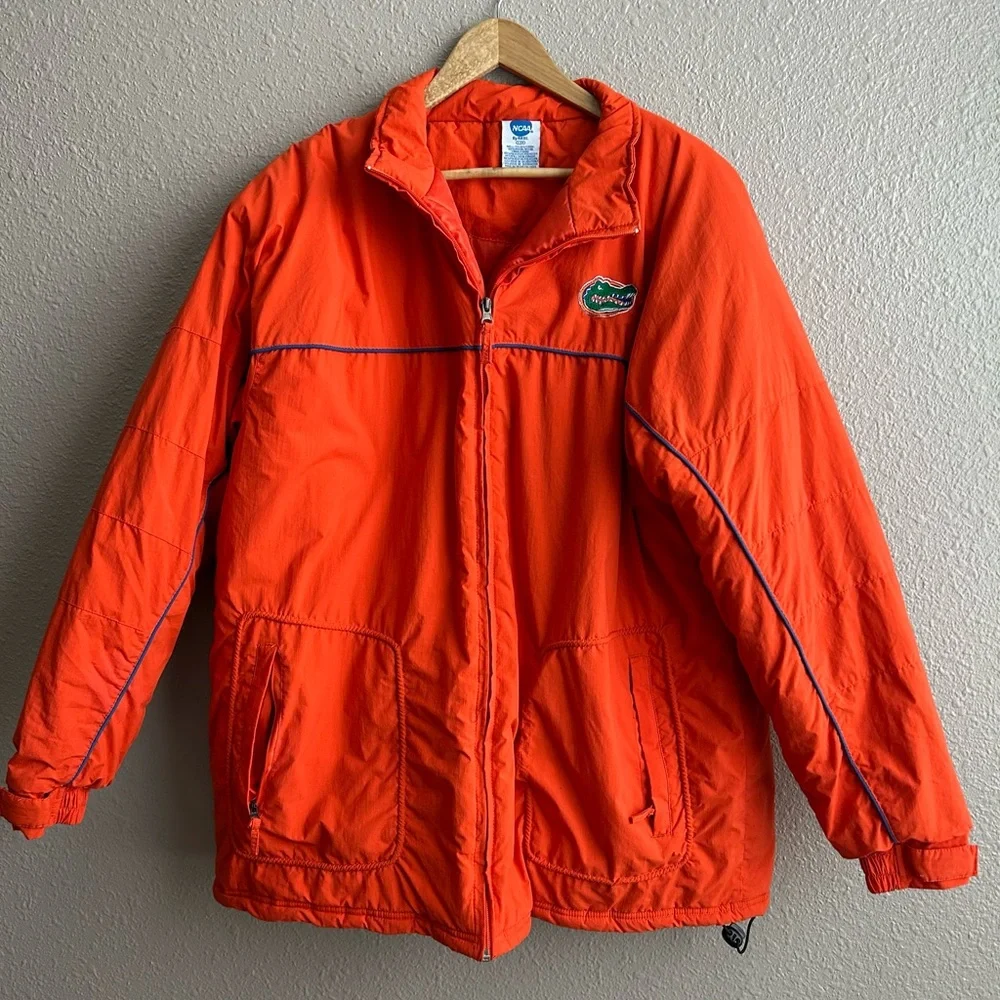 NCAA‎ Vintage Orange Florida Gators quilted zip up jacket